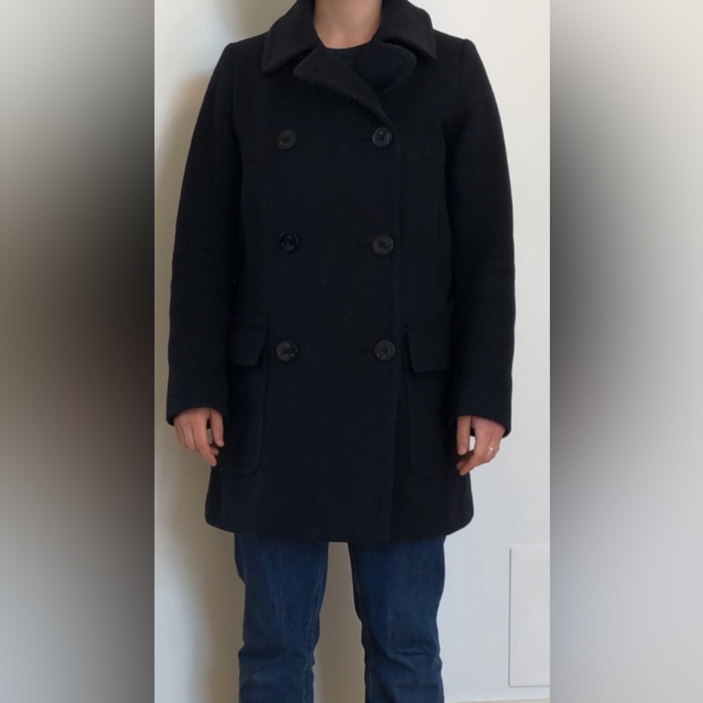 Navy Wool Peacoat